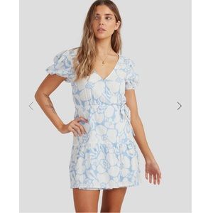 NWT Billabong Beyond Blue Wrap Dress